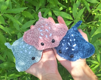 Handmade Stingray - Crocheted Plush - Amigurumi