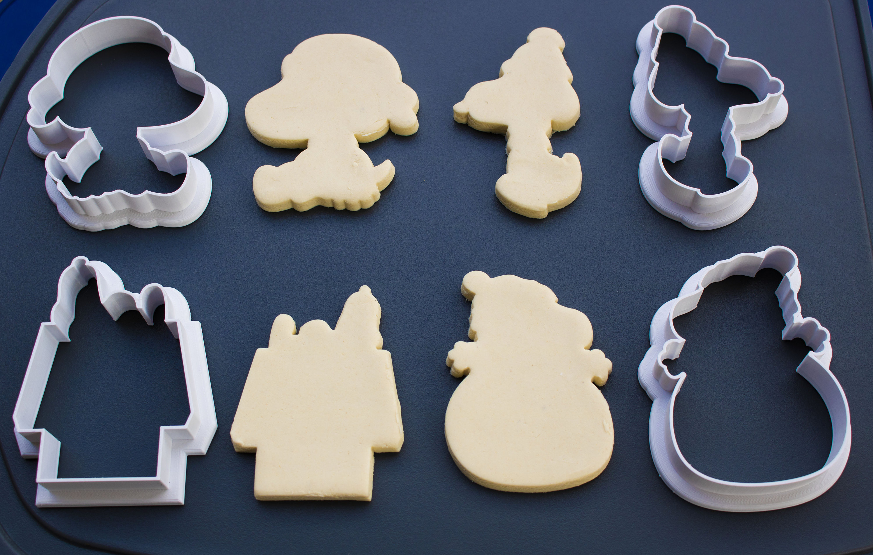 Snoopy Christmas Cookie Cutters Fondant Cutter Etsy