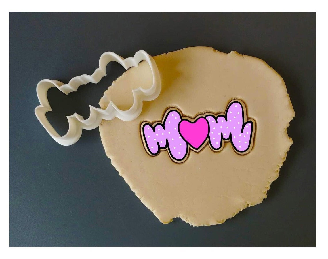 Mothers Day MOM Cookie Cutter Fondant Cutter Etsy