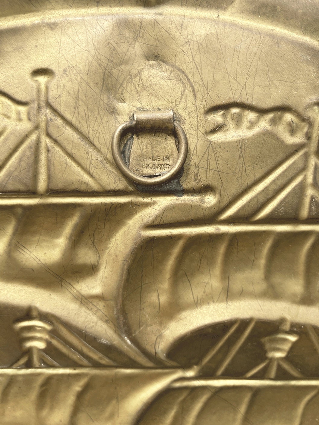 イギリスのヴィンテージ銅真鍮壁掛け装飾プレート - Etsy 日本