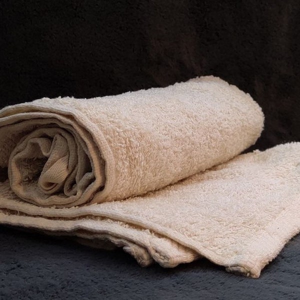 Softened  Pre-shrunk Terry Cloth All-Natural Organic Hemp Towel