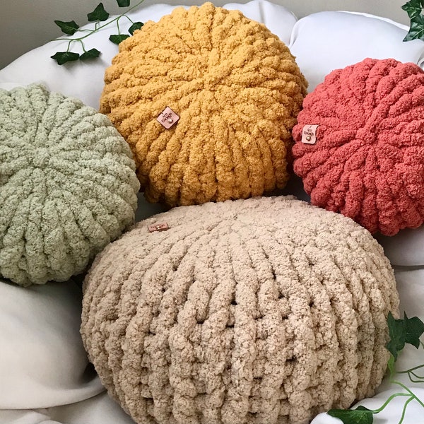 Blue Knit Pillow Etsy