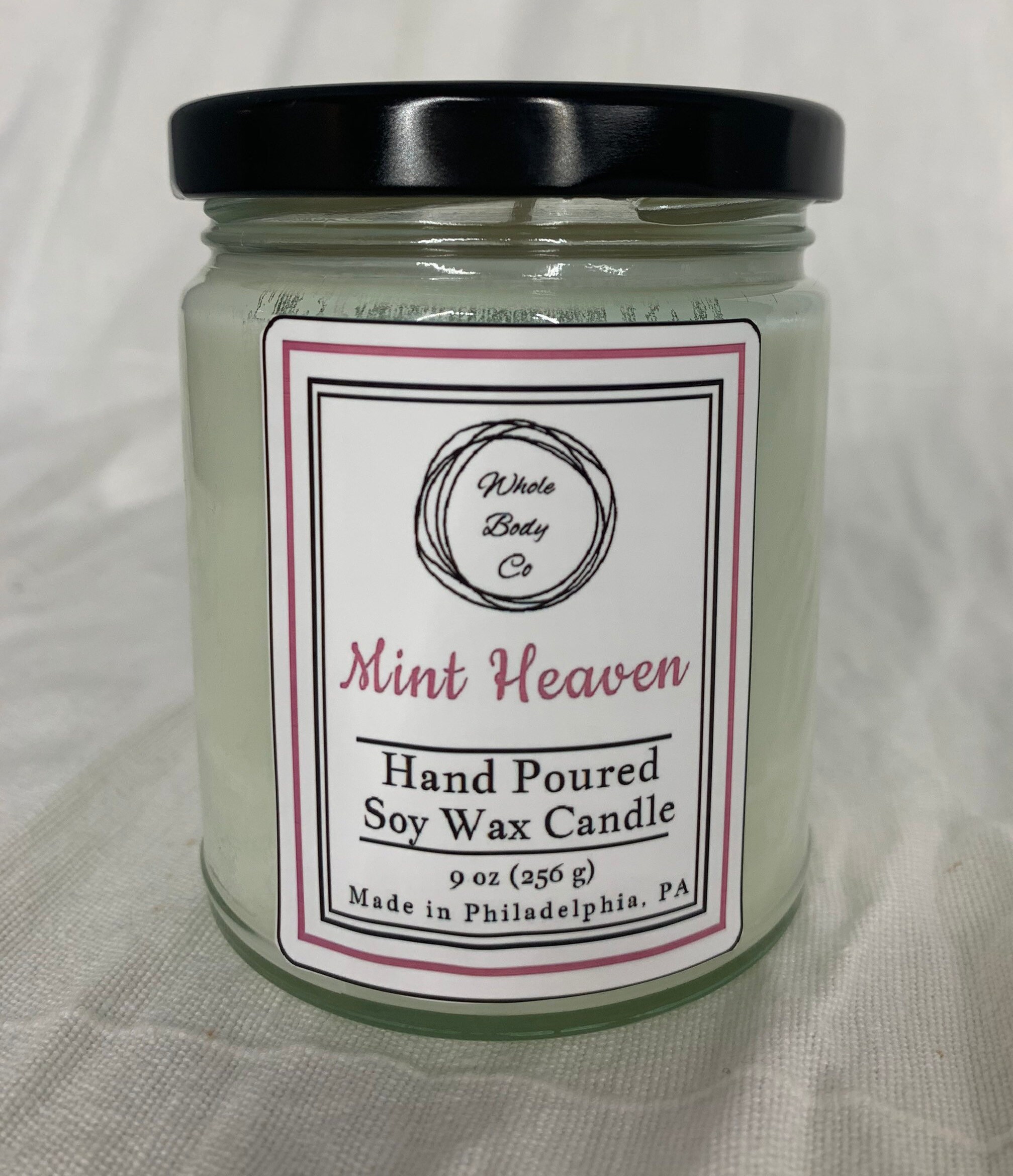 Mint Heaven Soy Wax Candle Multiple Sizes Etsy