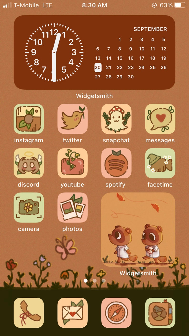 Cottagecore / Fall Aesthetic iPhone iOS 14 App Icons Etsy