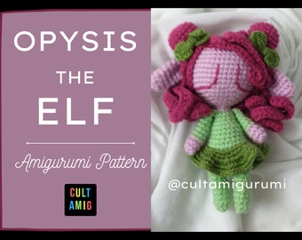 Opysis the Elf Amigurumi Doll Pattern Crochet Doll Tutorial Cult Amigurumi Pattern Only