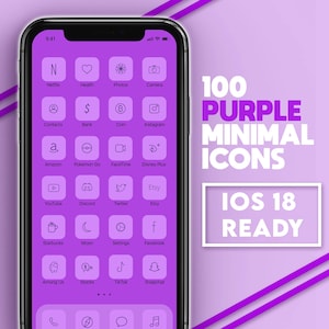 Purple App Icons Pack | Minimal iOS 18 Ready | Free Icon Requests