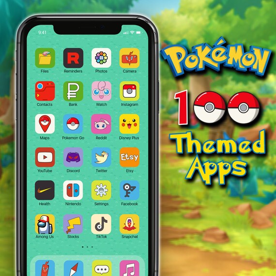 Pokemon Iphone Ios 15 App Icons 100 Themed App Covers And 2 Etsy Pokemon Iphone Ios 15 App Icons 100 Themed App Covers And 2 Etsy