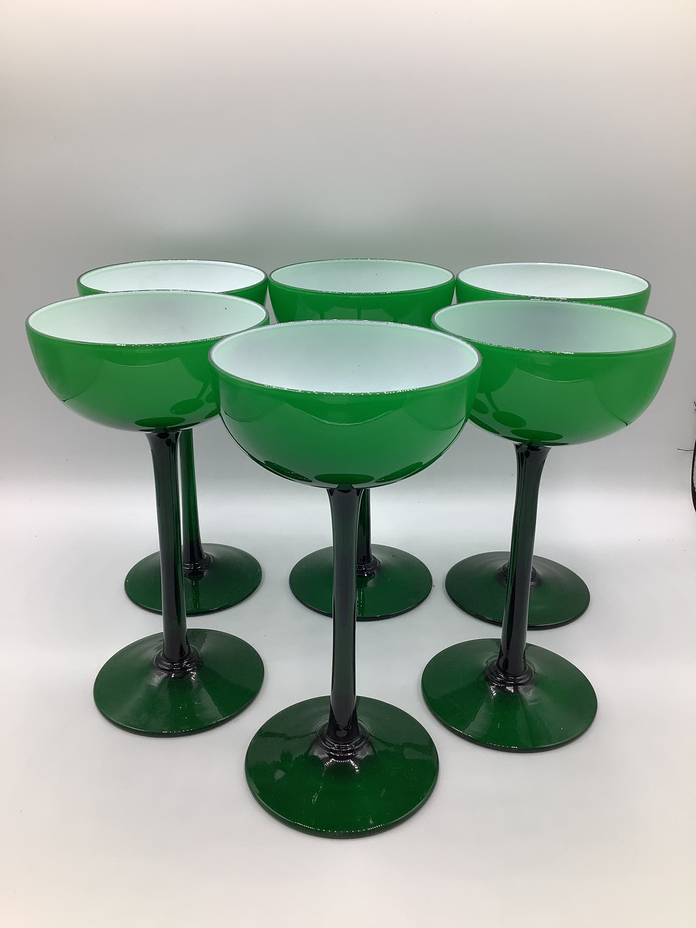 13 Pièces De Verre Carlo Moretti Vintage - Noir Mat Et Blanc - Coupes Et Bols - A12