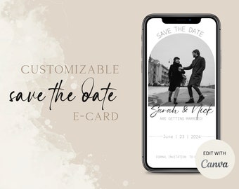 Digital Save the Date Card | Wedding | Invitation | Personalised | Digital Product | Married | Engaged