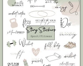 130+ Instagram Story Stickers Sports | Fitness | Yoga | Workouts | Download | PNG-Png | Basics | Story stickers