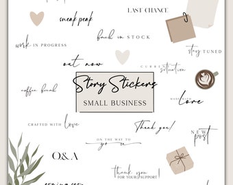 110+ Instagram Story Stickers Small Business | Daily | Store | Local | Basics | Digital Download | PNG Everyday