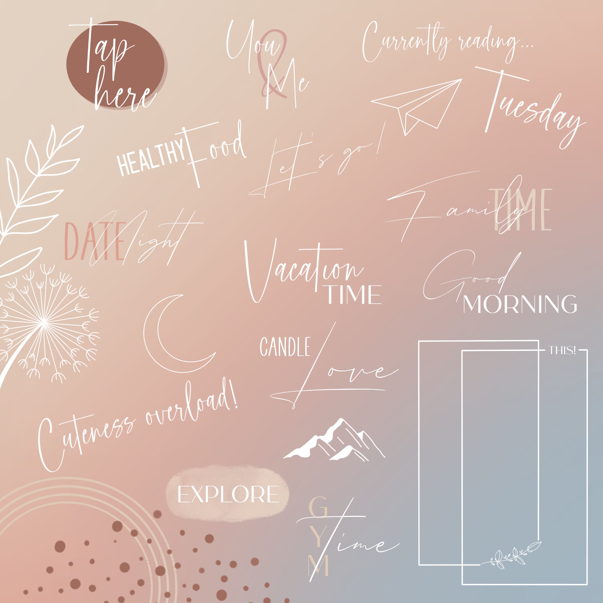 280+ Instagram Story Sticker Daily Basic | Everyday | Templates ...
