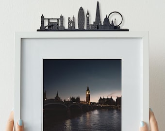 London Skyline Silhouette – Recycled Plastic Ledge Décor