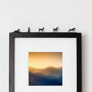 Parson Russell Terrier (set corto da 5 pezzi) / Silhouette di animale domestico realizzata in plastica riciclata / Regalo per gli amanti dei cani