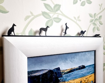 Whippet Art (5 pce short set) | Silhouette Artwork made from Recycled Plastic |  | Adopt a Pet | New Puppy Gift