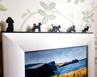 Toy Poodle (5 pce short set) | Pet Silhouette Artwork made from Recycled Plastic | Dog Lover Gift