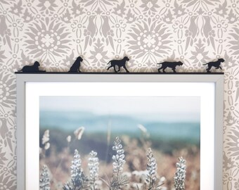 Italian Spinone (5 pce short set) | Pet Silhouette Artwork made from Recycled Plastic