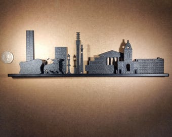 Birmingham Skyline Ornament – Engraved Recycled Plastic Décor