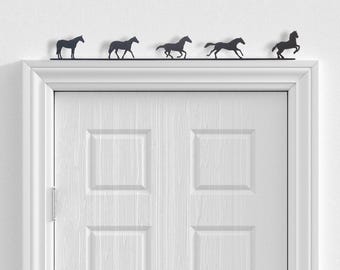 Thoroughbred Door Topper - Silhouette Artwork made from Recycled Plastic