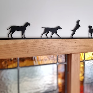 Vizsla Art (7 pce set) | Silhouette Artwork made from Recycled Plastic |  | Adopt a Pet | New Puppy Gift