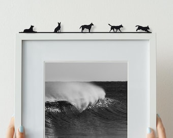 Australian Cattle Dog/Blue Heeler (5 pce short set) - Silhouette Artwork made from Recycled Plastic