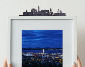 Dundee Skyline Silhouette – Recycled Plastic Ledge Décor