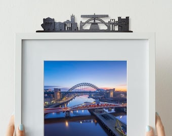 Newcastle Skyline Silhouette - Recycled Plastic Ornament