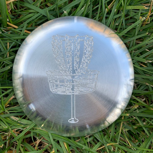 Disc Golf Aluminium Mini Marker - Disc Golf Panier Brut Gravé