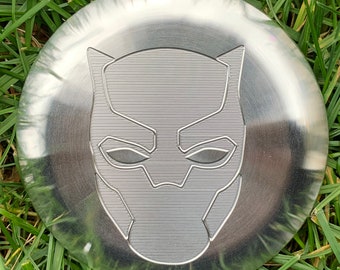 Disc Golf Aluminum Mini Marker - Black Panther Engraved