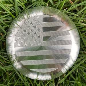 Disc Golf Aluminum Mini Marker - Circle Flag USA