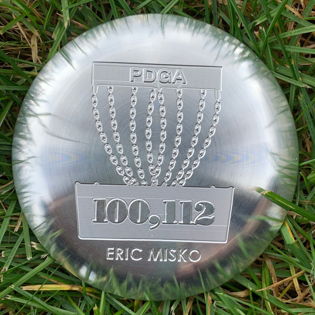 Disc Golf Aluminum Mini Marker Custom PDGA Number and Name Engraved Etsy
