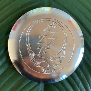 Disc Golf Aluminum Mini Marker - Grateful Dead Engraved