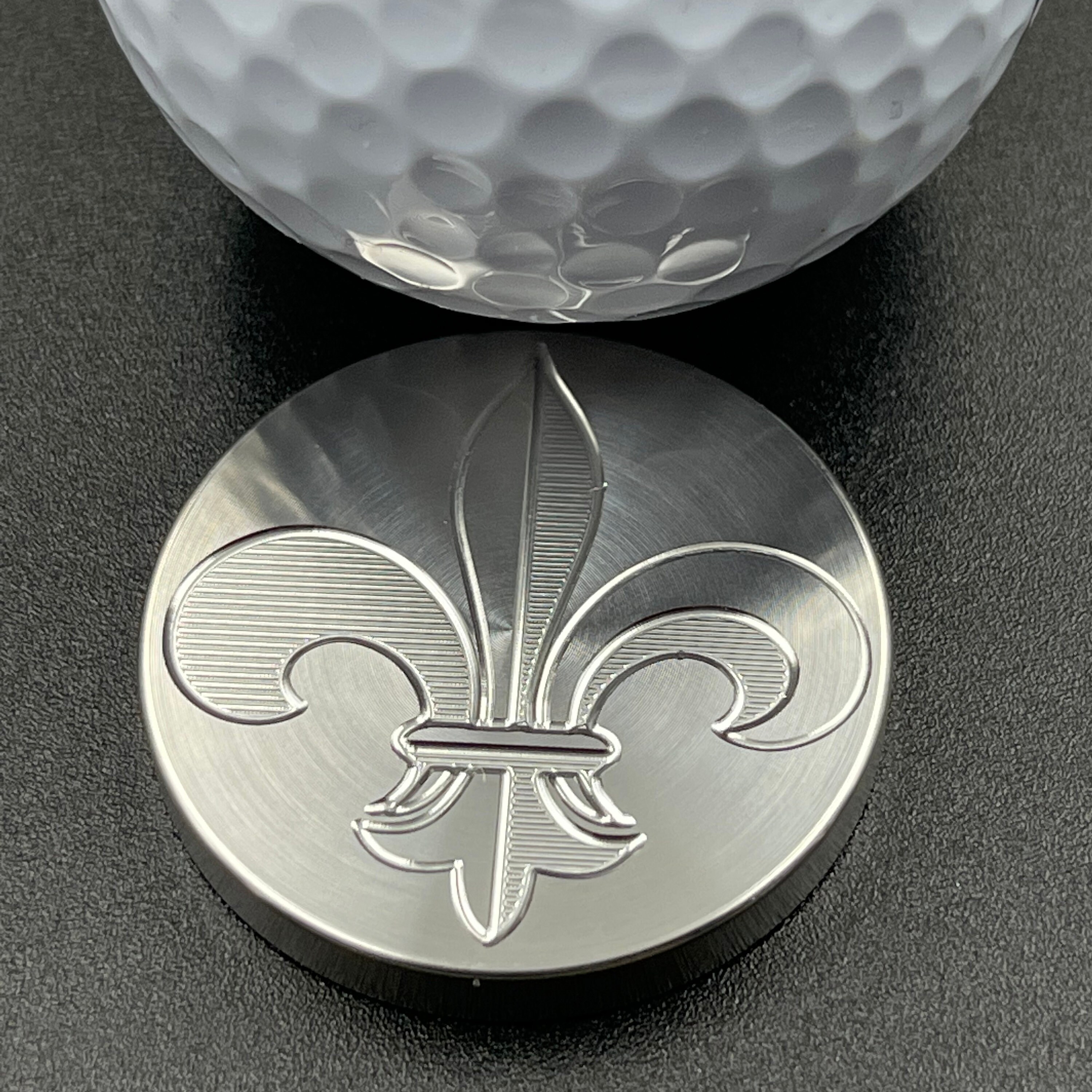 Golf Ball Marker Fleur Di Lis Stainless Steel Etsy