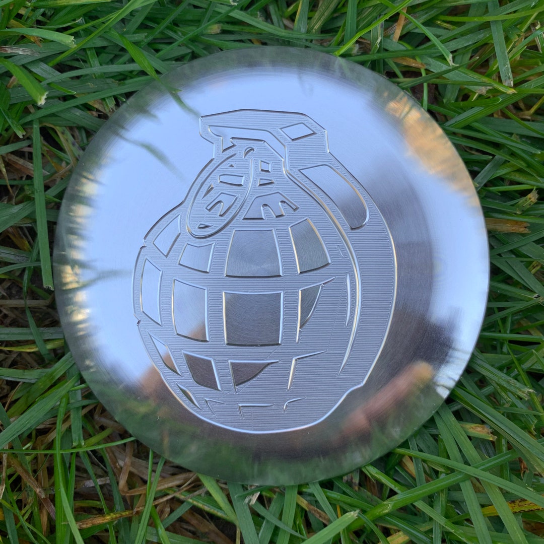 Disc Golf Aluminium Mini Marker Grenade gravée Etsy France