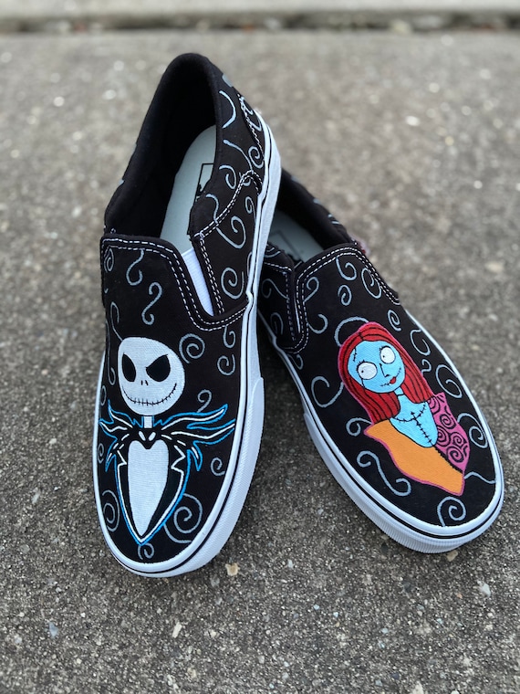 Nightmare Before Christmas Vans - Etsy
