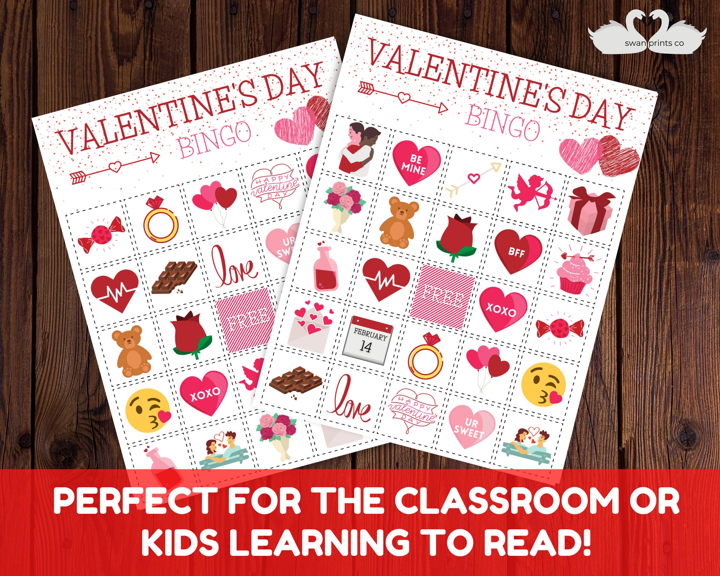 Valentine's Day Bingo - Printable Valentine's Day Bingo Cards - Kids ...