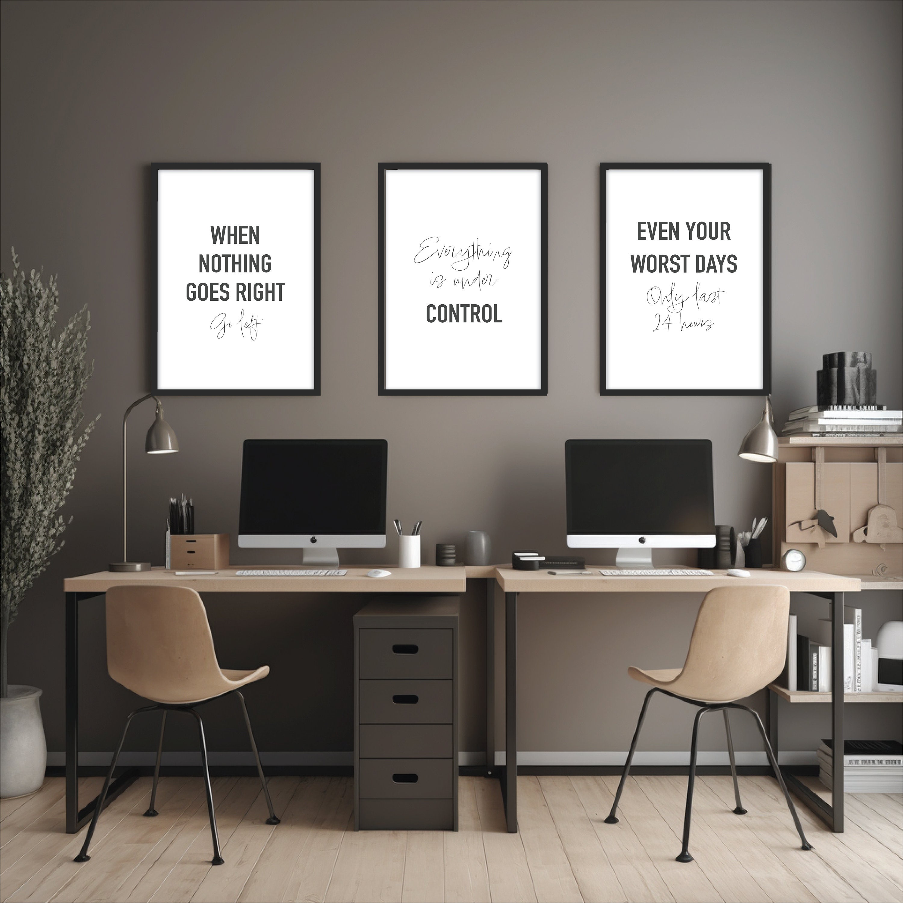 Office Wall Decor Set of 9 Digital Prints Wall Art - Etsy