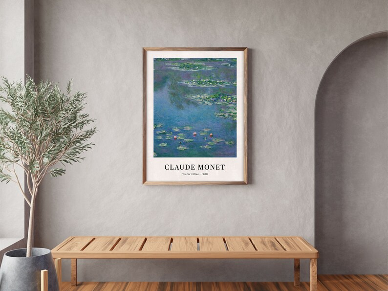 Claude Monet Water Lilies 1906 Printable Wall Art Oil - Etsy