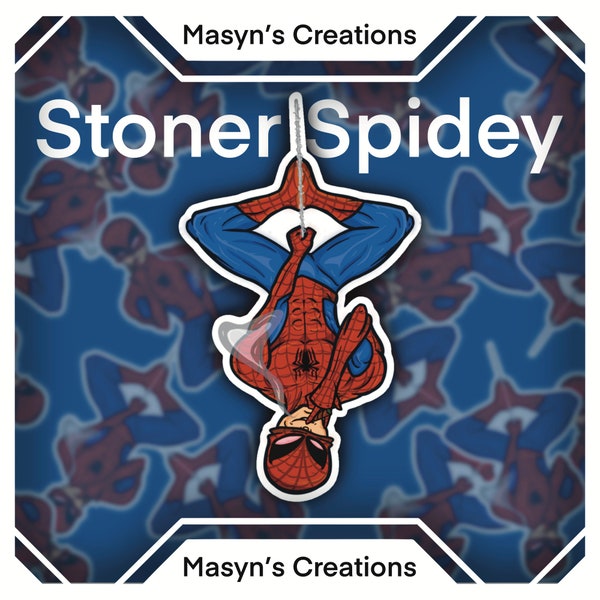 Stoner Spidey Sticker | Stoner Spiderman Sticker - Spiderman 420 Meme - High Sticker for Stoners - Cannabis Culture - Fun Superhero Sticker