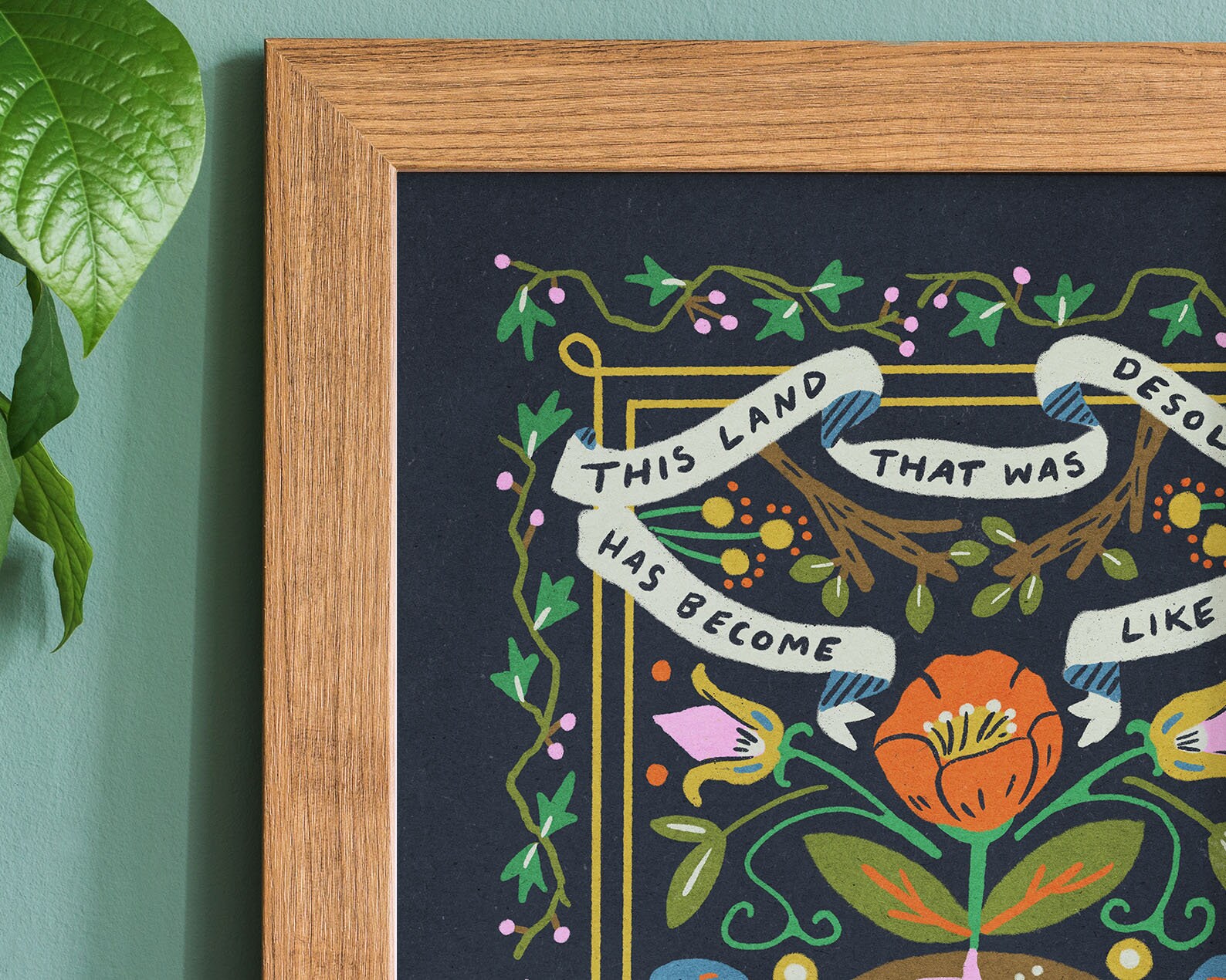 A NEW THING Illustrated Giclee Print 8x10 Bird and Floral Design - Etsy
