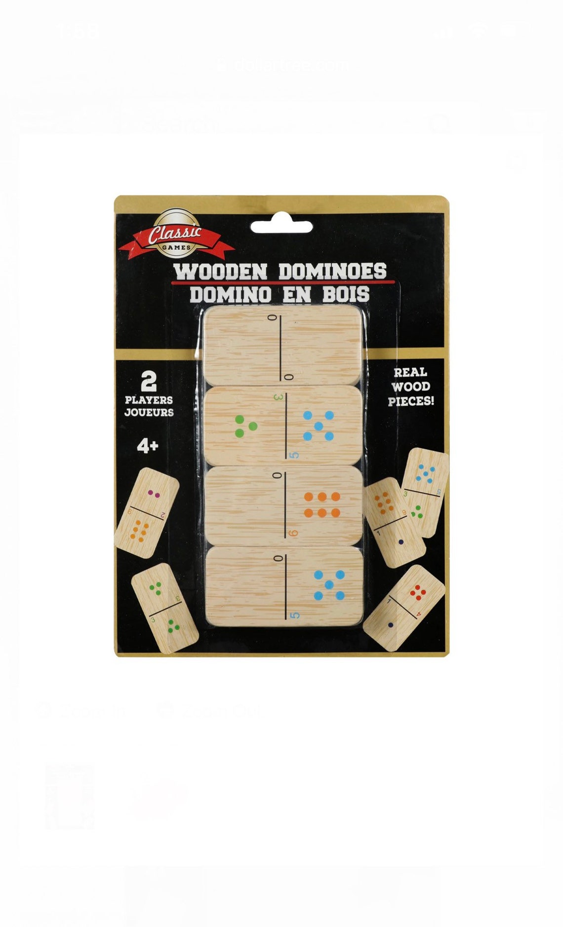 Classic Wooden Dominoes Game Etsy Norway
