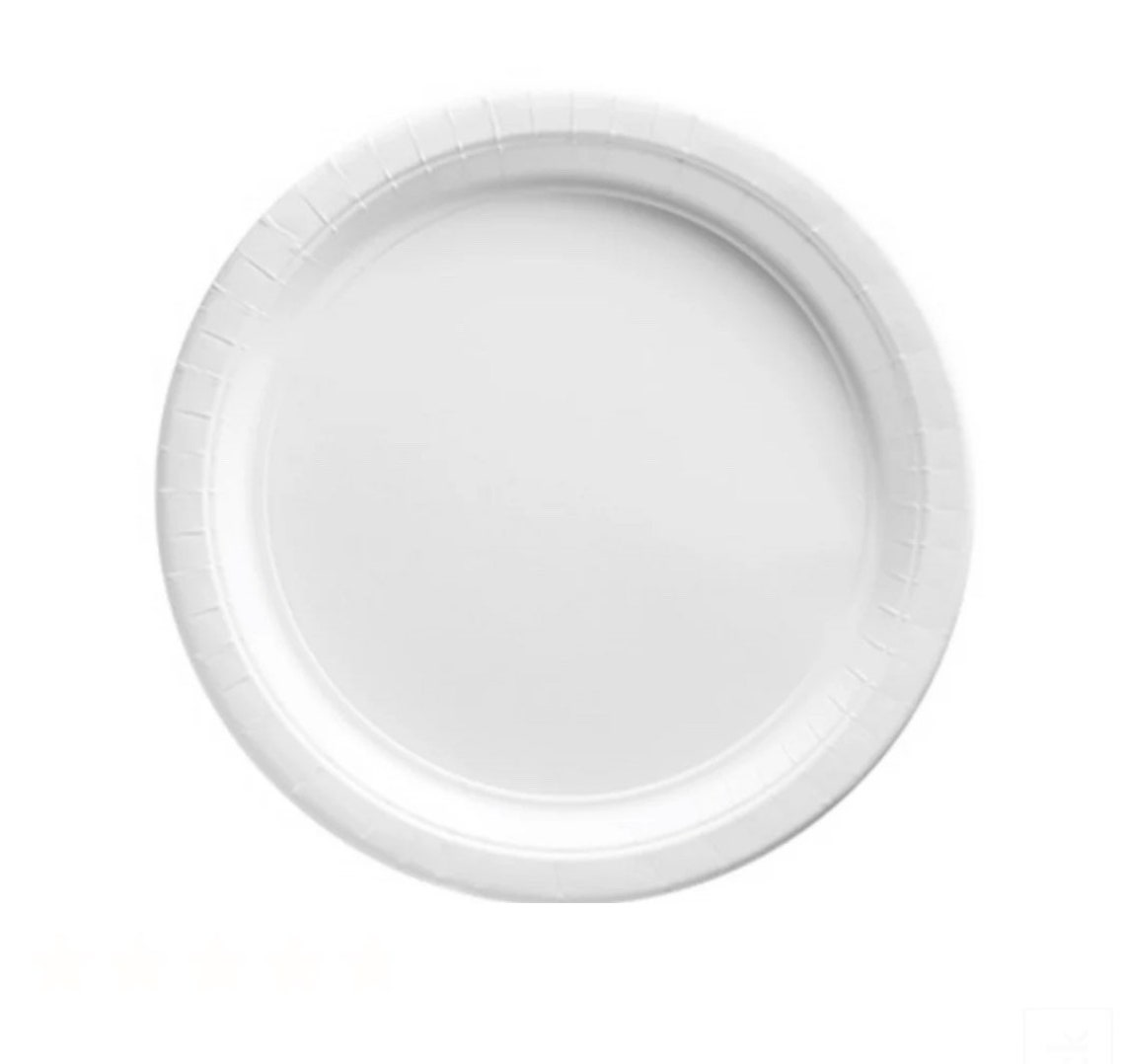 Colorful Paper Dessert Plates 6.75in 50ct Etsy