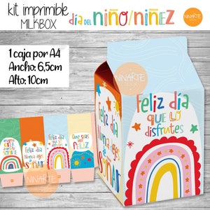 kit imprimible milkbx dia del niño