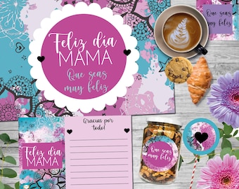 Printable Mother&#39;s Day mandala kit