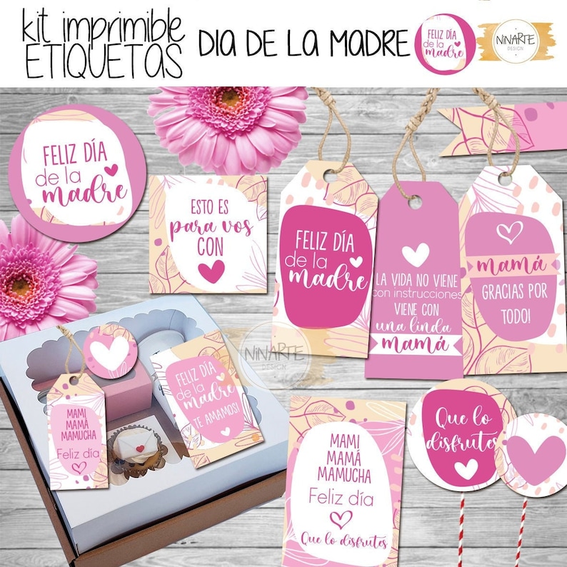 Printable Kit Abstract Mother's Day Labels - Etsy