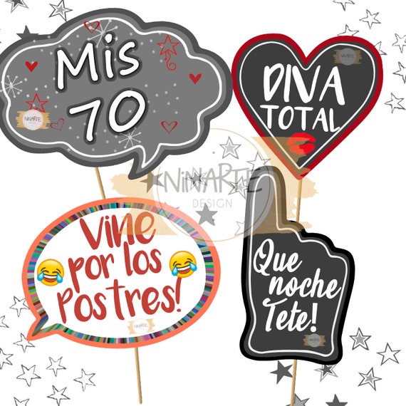 Total 67+ imagen photo booth props para imprimir frases Abzlocal.mx