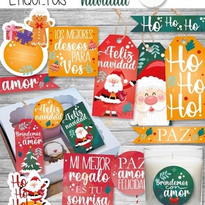 Kit para impressão de etiquetas Feliz Natal Papai Noel