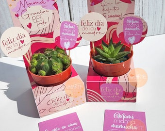 Abstract Mother&#39;s Day Printable Pot Holder Kit