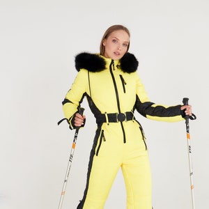 Bright ski suit for women  Warm snow suit Winter activewear Gift for skier Sister birthday gift ideas