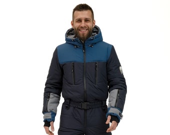 Membrana waterproof ski suit  Ski jumpsuit for men Ski gifts for men Waterproo mens ski suit